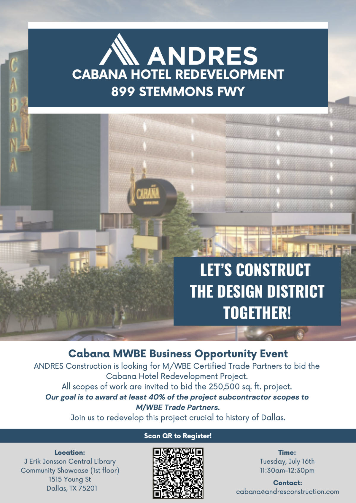 Cabana MWBE Business Opportunity Event